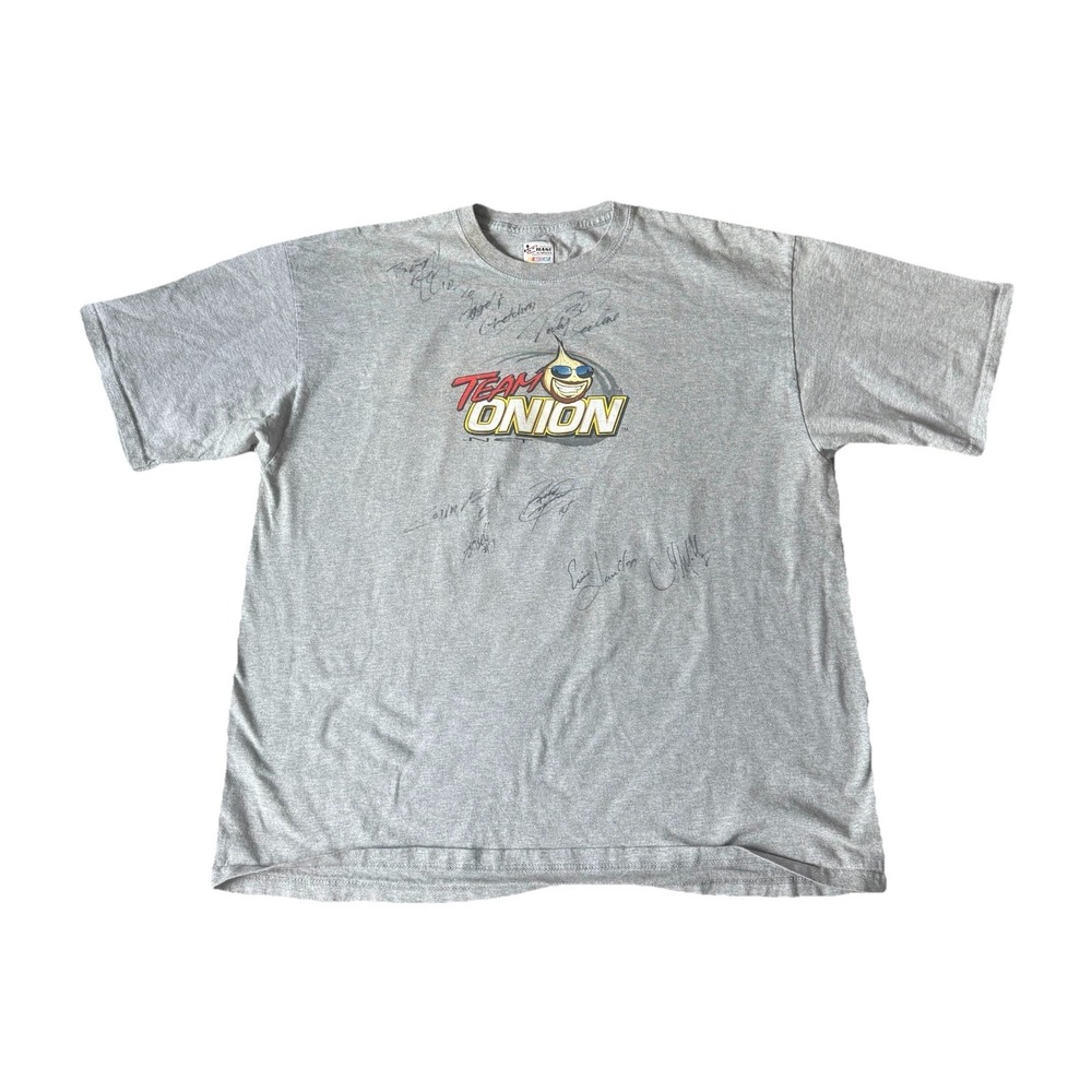NASCAR‎ Chase Authentic Team Onion Signed Shirt Faded Motorsports Racing 2XL